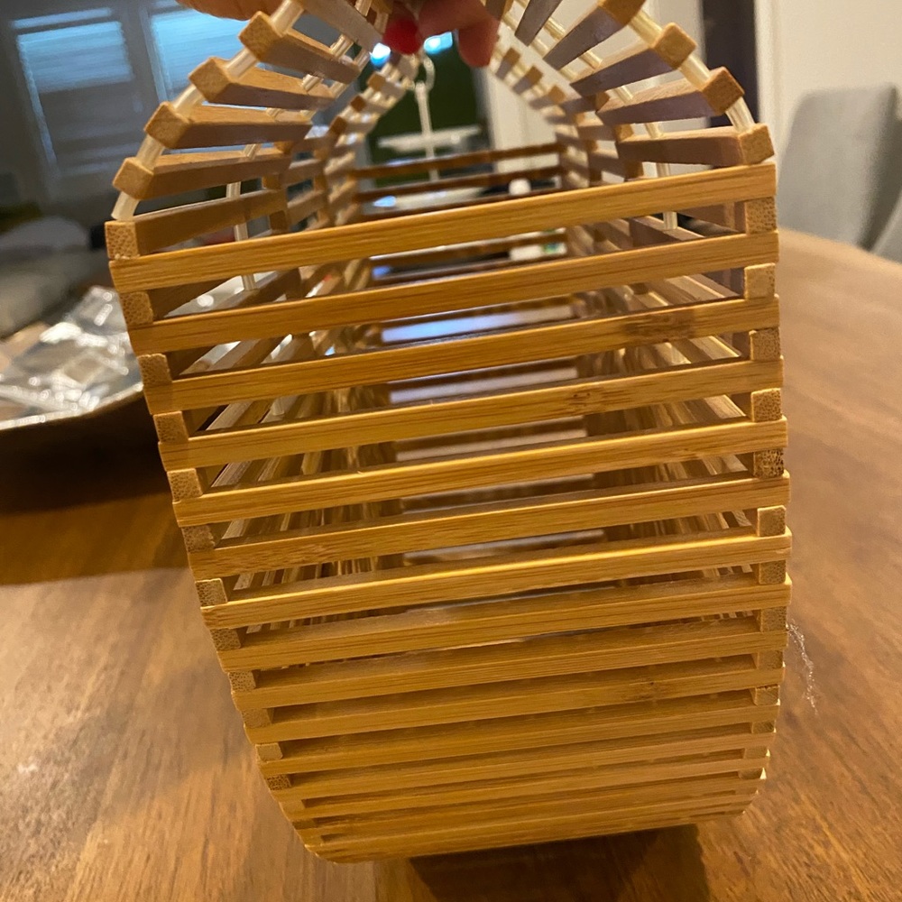 Bamboo Structured Stylish Handbag - image 5